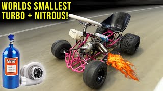 Installing NITROUS and a TURBO on our BUDGET 50cc Drift Kart!