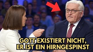 Steinmeier bringt atheistischen Journalisten zum Schweigen – seine Antwort schockt Deutschland.
