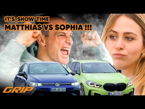 BMW M135i vs. Golf R 20 Years: Matthias and Sophia in the battle 🏎️ | GRIP