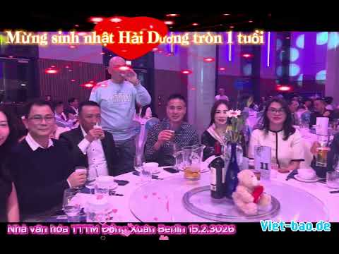 MỪNG CHÁU HẢI.DƯƠNG TRÒN 1 TUỔI. TẠI BERLIN