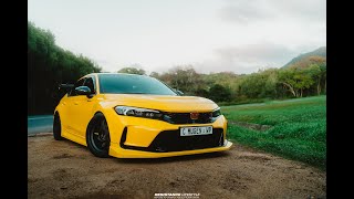 Driving in Style: The Eye-Catching Yellow Honda FL5 Civic Type R | 4K