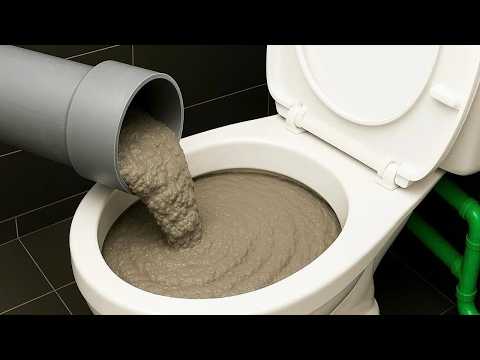 Pour Cement into old toilet.millions of people don't know this secret😱!! creative