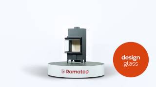 Камінна топка Romotop HEAT L 4g S 60.44.33.24 – лівостороння кутова топка з роздільним склом та світлою камерою згоряння