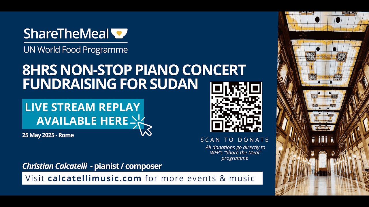 🎹 8-Hour Live Piano Improvisation for Sudan | Fundraiser for WFP ShareTheMeal