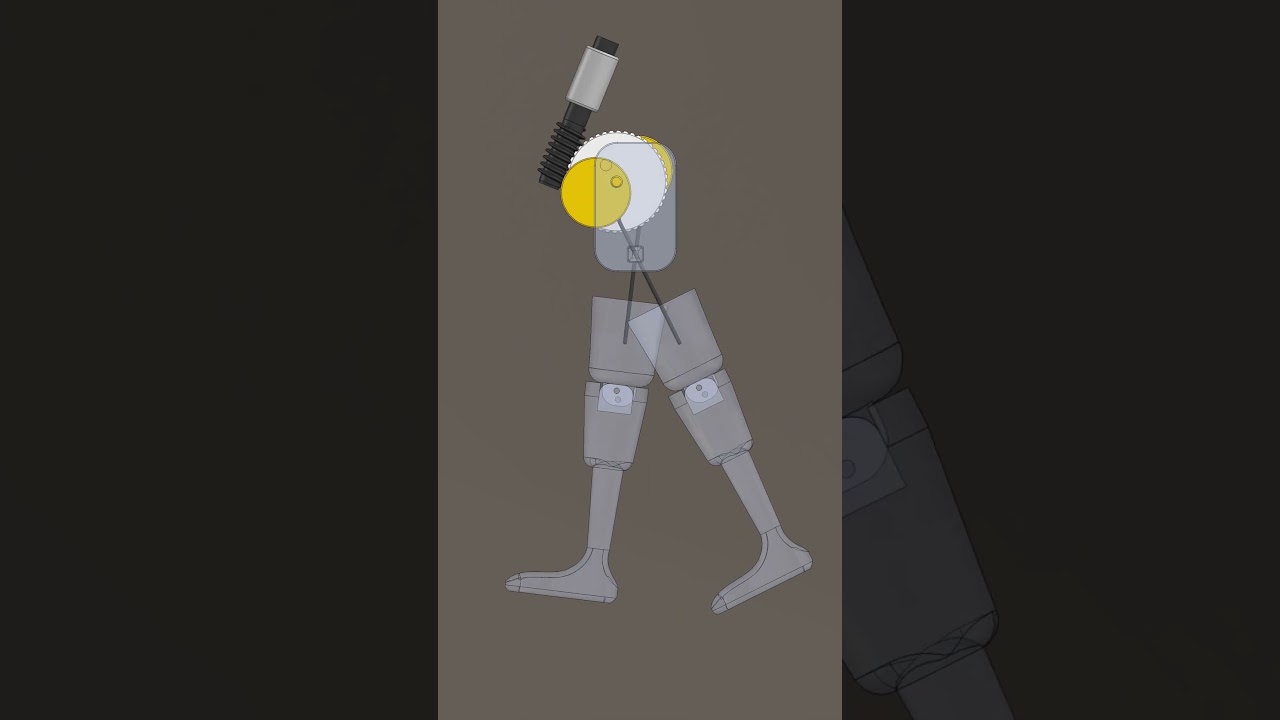 Simple Walking Mechanism for Toys (Mechanical Movement Part 126) #mechanism  #animation