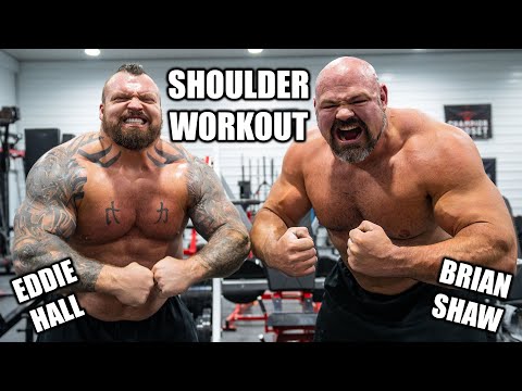 MASSIVE Shoulder Workout With BRIAN SHAW!!!