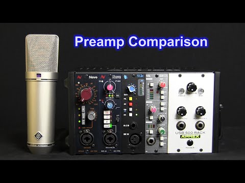 Preamp Comparison - Neve 1073 | 88RLB | API 512c | SSL SiX