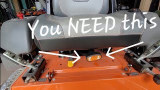 Adding Seat Suspension to a Zero Turn Mower