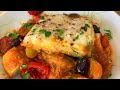 Baked Mediterranean Halibut / Easy and Healthy Fish Recipes