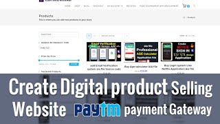 Create a Digital Downloadable Products Selling eCommerce Website with WordPress Paytm Payment system