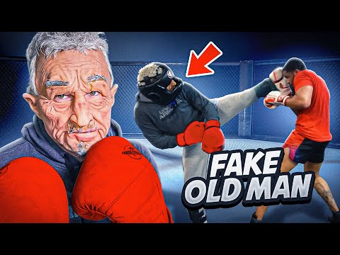 Old Man Prank on Local Kickboxers