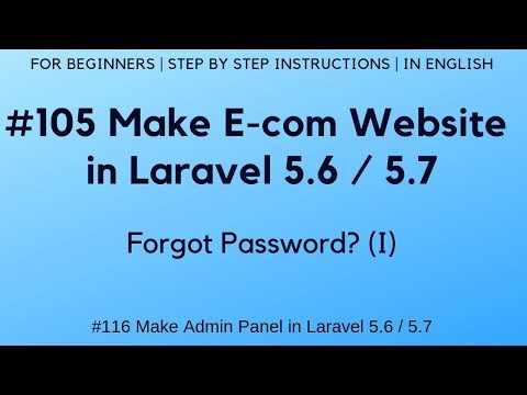 7 Make Admin Panel in Laravel 5 6 | Display Error Message on Login Failure | Logout Process