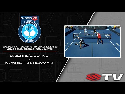 2022 Guaranteed Rate PPA Men's Doubles Gold Medal Match - B. Johns/C. Johns vs. R. Newman/M. Wright