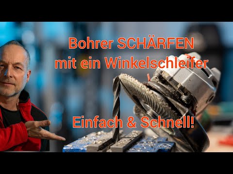 Sharpening drill bits with an angle grinder – Easy & Fast!@handwerkertalk
