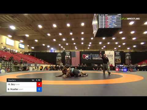2018 Marine Corps US Open/Senior Men's Greco-Roman 77 Quarters - Kamal Bey (Sunk) Vs. Brandon Muel