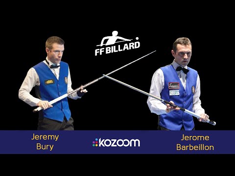 2024 3-CUSHION France Championship - Semi Final - Jérémy BURY vs Jérôme BARBEILLON