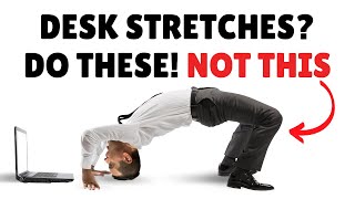 Desk stretches at work for home or office.