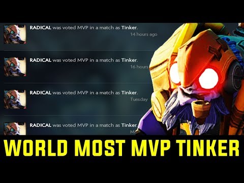The Reason Why EveryOne Vote Him Mvp - World Most Mvp Voted Tinker Radical Dota 2
