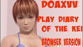 DOAXVV play diary of the kei browser version