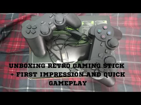 Unboxing Retro Game Stick First Impression and Quick Gameplay