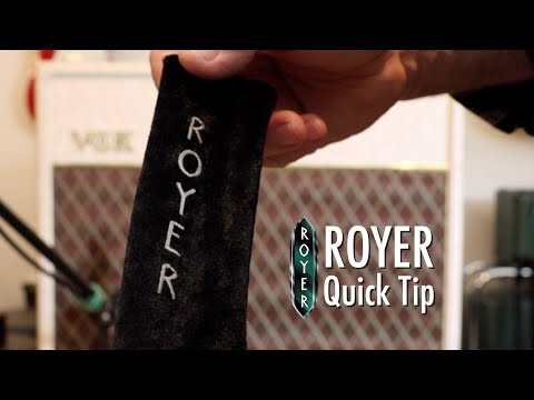 Royer Mic Sock Doubles as a Wind Screen