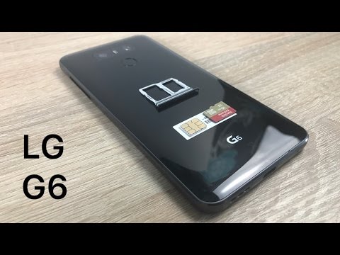 How to insert sim and SD card into LG G6
