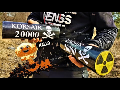 ☢️Взорвал 2 МОЩНЫХ Петарды KORSAIR 20000 в норе и бочке!🔥💥Тестируем самые мощные петарды🧨
