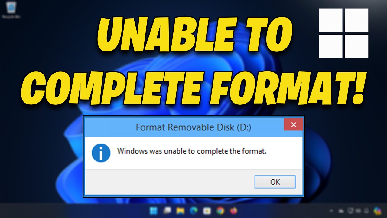 How To Fix Windows Was Unable To Complete The Format - 2025💻