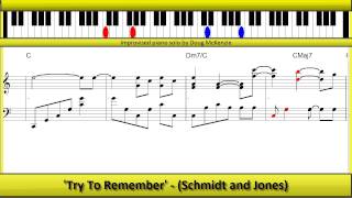 'Try To Remember' - jazz piano tutorial