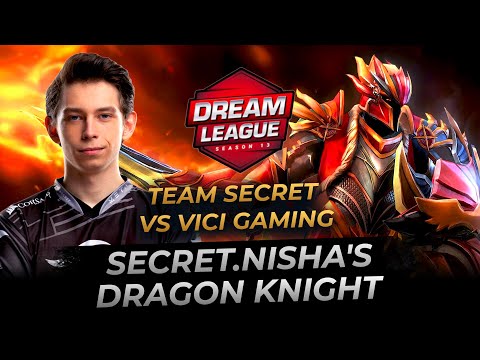 Secret.Nisha Immortal Dragon Knight - Dota 2 Replay Full Gameplay