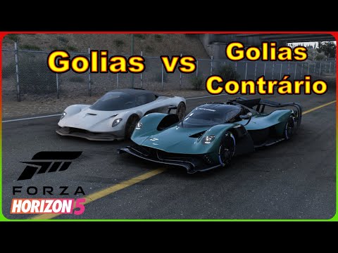 Golias vs Golias ao contrario quem chega primeiro! - FORZA HORIZON 5