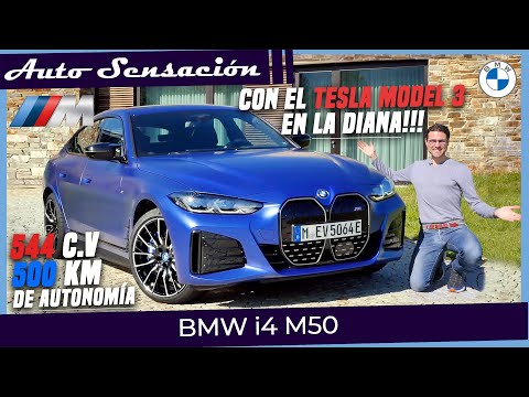 Prueba Bmw i4 M50 2022 .  El Bmw con el Tesla Model 3 en la diana !