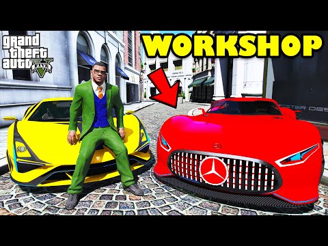 Franklin Upgrade Most Expensive Luxury Vision Supercars In His Workshop GTA 5 | SHINCHAN and CHOP