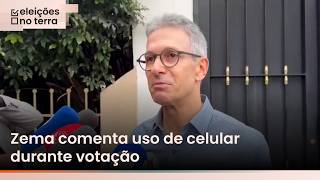 Zema comenta uso de celular durante votação em MG: 'Quase como se fosse um dedo'