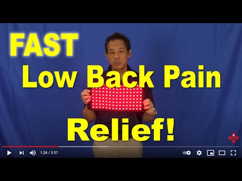 Get Quick Low Back Pain RELIEF With the 360 L.E.D. Red Light Therapy Pad