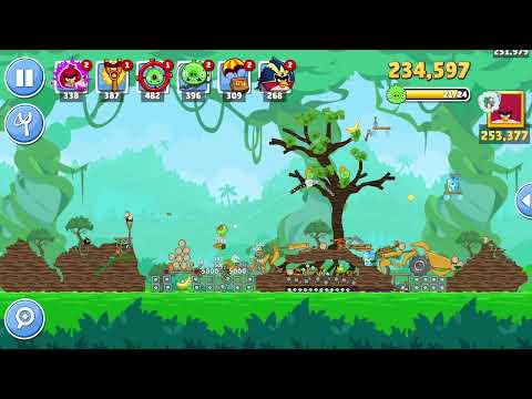 Angry Birds Friends Level 6 Tournament 1091 three stars NO POWER-UP walkthrough 2022-06-06