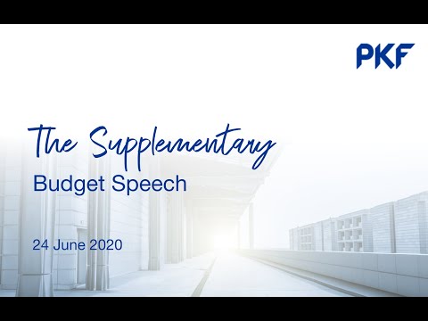 PKF in SA| Supplementary Tax Budget Speech 2020