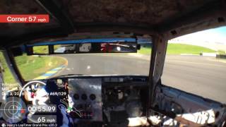 #177 Lemons Sonoma Dec. '16, Mike's fastest lap