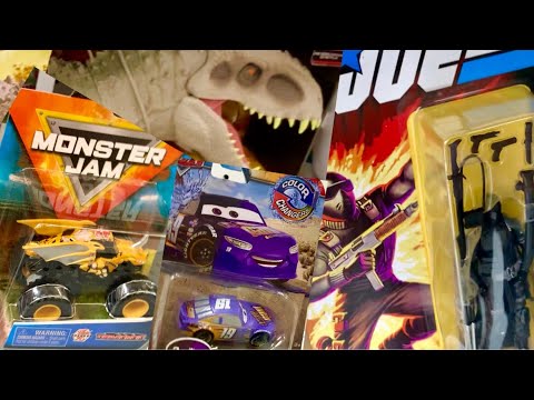 Disney Cars Toy Hunt “Slim Pickins”- Hasbro GI Joe, Matchbox Tesla, Jurassic World, Monster Jam