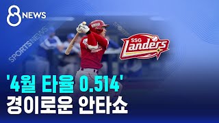 '4월 타율 0.514'..경이로운 안타쇼 / SBS 8뉴스