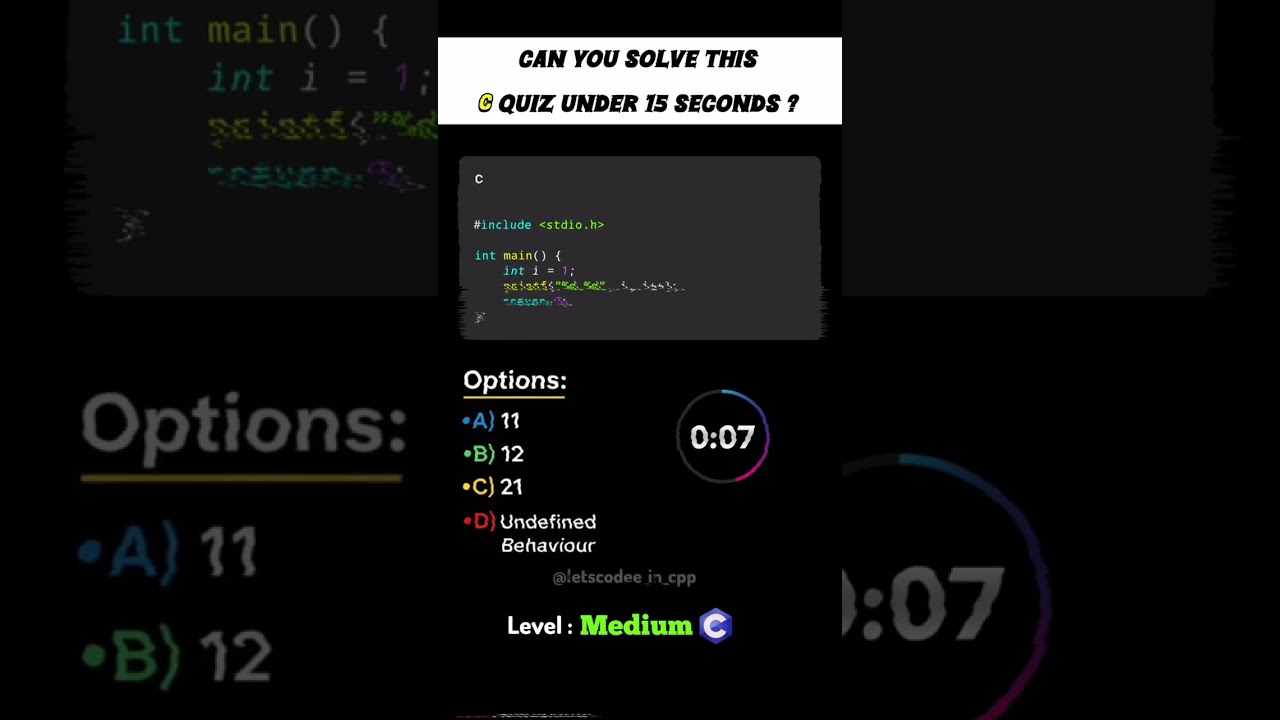This C question looks simple....