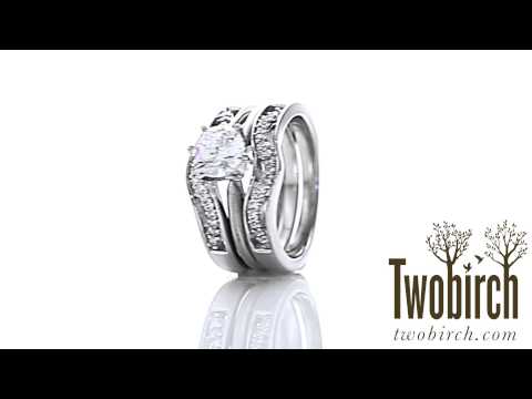 0.26ct. Prong in Channel Curved Ring Guard Enhancer - TwoBirch TB-GUARD-0056-WG-E