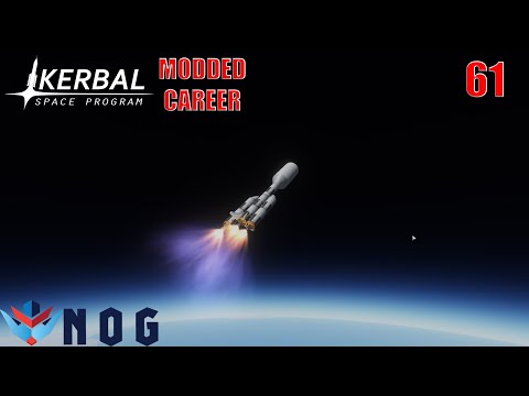Kerbal Space Program | Modded Career 61 | New Minmus supply launch