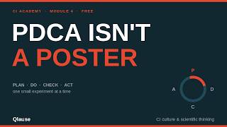 PDCA & Scientific Thinking — Why CI Culture Beats CI Tools (Free Module 4)