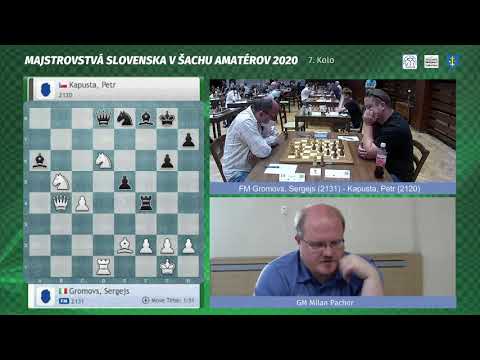 MSR Amatérov 2020 | 7.kolo | GM Milan Pacher | GM Mikuláš Maník