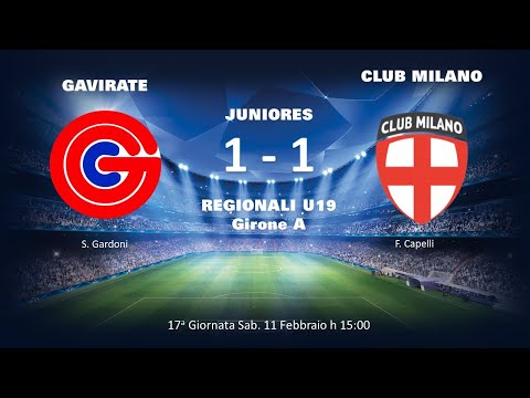 23-02-11 JUNIORES A:  GAVIRATE - CLUB MILANO: 1-1