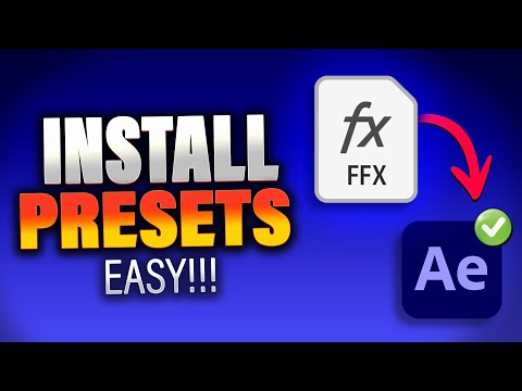 After Effects Presets: How to Add Presets in After Effects 2025 ✨ Import FFX Files in Seconds!