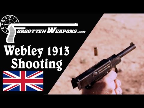 Webley 1913 Semiauto Pistol: Shooting