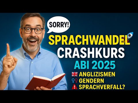 Sprachwandel Crashkurs 🚀 BESTNOTE Deutsch Abitur 2026: Anglizismen, Gendern & Sprachverfall Debatte