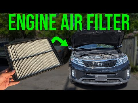 How to Replace Engine Air Filter - Kia Sorento (2011-2015)